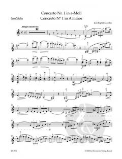 Concerto Nr. 1 a-Moll von Jean-Baptiste Accolay 