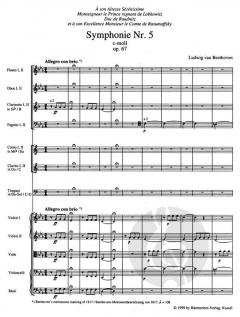 Symphonie Nr. 5 op. 67 von Ludwig van Beethoven 