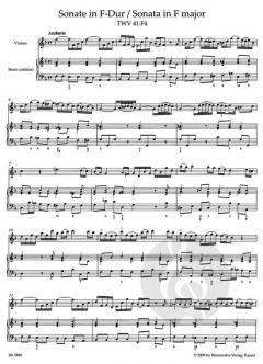 Zwei Sonaten von Georg Philipp Telemann für Violine und Basso continuo (aus Essercizii musici) im Alle Noten Shop kaufen