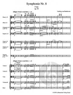 Symphonie Nr. 8 op. 93 von Ludwig van Beethoven 