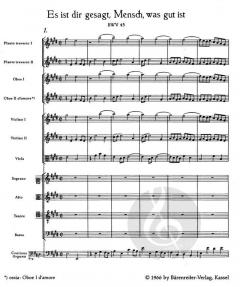 Es ist dir gesagt, Mensch, was gut ist (J.S. Bach) 