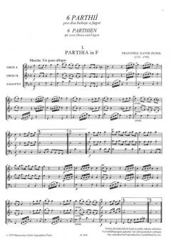 6 Parthie für zwei Oboen und Fagott von Frantisek-Xaver Dusek für Holzbläser Trio im Alle Noten Shop kaufen