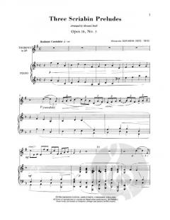 Three Preludes von Alexander Skrjabin 