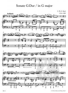 Sonaten Heft 1 von Carl Philipp Emanuel Bach für Flöte und Basso continuo im Alle Noten Shop kaufen