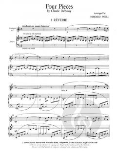 Four Pieces von Claude Debussy 