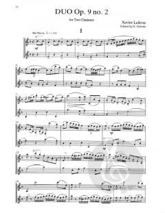 6 Duos Concertans op. 9, Nos. 1 & 2 von Jean-Xavier Lefèvre 