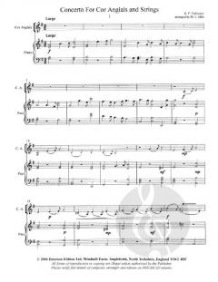 Concerto For Cor Anglais von Georg Philipp Telemann 