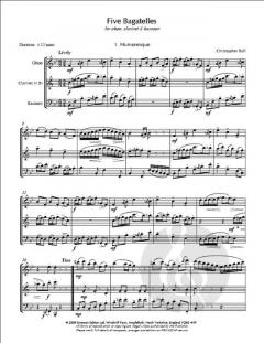 Five Bagatelles von Christopher Ball für Holzbläser Trio im Alle Noten Shop kaufen