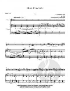 Concerto For Horn & Orchestra von Christopher Ball im Alle Noten Shop kaufen