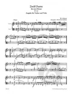 12 Duette KV 487 von Wolfgang Amadeus Mozart 