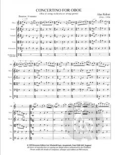 Concertino For Oboe & Strings (Alan Ridout) 