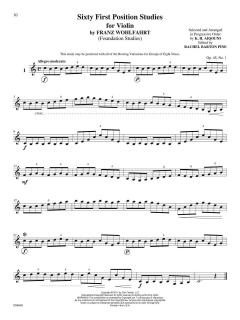 Foundation Studies For The Violin Vol. 1 von Franz Wohlfahrt im Alle Noten Shop kaufen