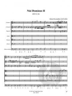 Vesperpsalmen 8: Nisi Dominus u.a. von Johann Rosenmüller 