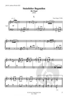 Steinfelder Bagatellen für Orgel (2010) von Franz Surges im Alle Noten Shop kaufen (Partitur)