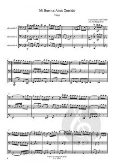Mi Bueno Aires Querido für drei Violoncelli von Carlos Gardel im Alle Noten Shop kaufen