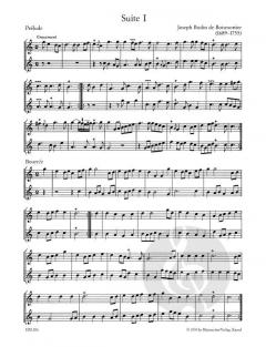 6 kleine Suiten op. 27 von Joseph Bodin de Boismortier (Download) 