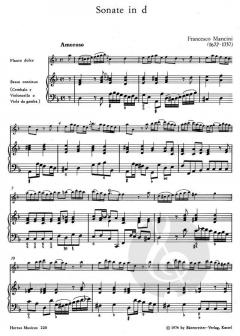 Sonate für Altblockflöte und Basso continuo (Francesco Mancini) 