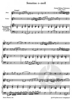 Sonatina e-Moll (Georg Philipp Telemann) 