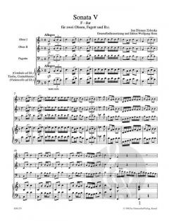 6 Sonaten Heft 5 (Sonate V) ZWV 181/5 (Jan Dismas Zelenka) 