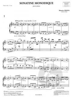Sonatine Monodique von Maurice Ohana 