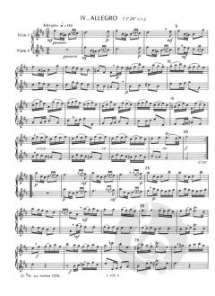 Six Sonates Opus 6 von Wolfgang Amadeus Mozart 