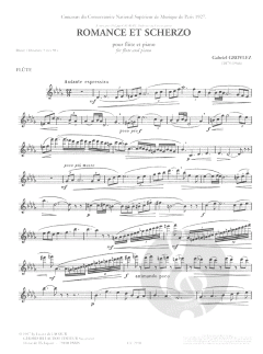 Romance et Scherzo von Gabriel Grovlez 