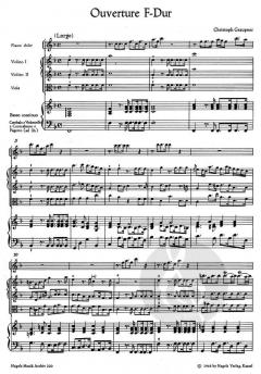 Ouvertüre für Altblockflöte, Streicher und Basso continuo (Christoph Graupner) 
