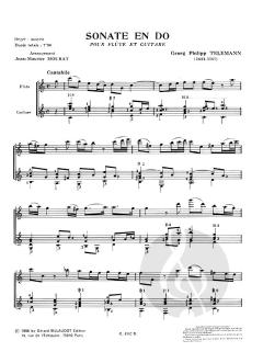 Sonate en Do von Georg Philipp Telemann 