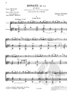 Sonate en la (Fxv 4) von Antonio Vivaldi 