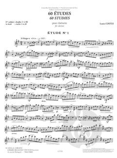 60 Etudes Vol. 1 von Louis Costes 