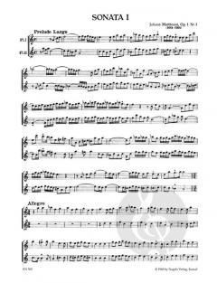 4 Sonaten für zwei Blockflöten (Johann Mattheson) 