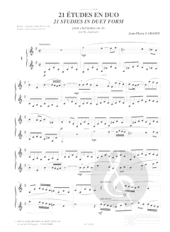 21 Etudes en Duos von Jean-Pierre Labaste 