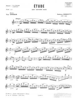 Etude von Gaetano Donizetti 