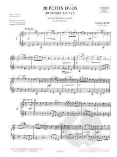 20 Petits Duos von Friedrich Berr 