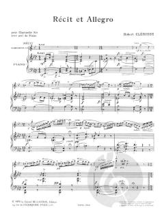 Recit et Allegro von Robert Clerisse 