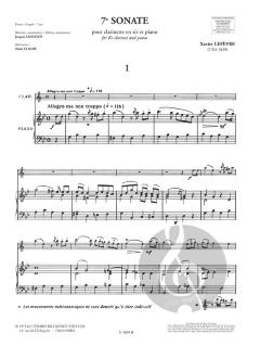 7e Sonate von Xavier Lefevre 