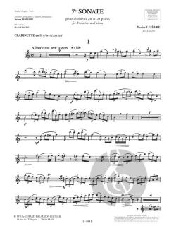 7e Sonate von Xavier Lefevre 