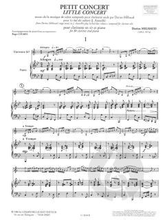 Petit Concert von Darius Milhaud für Klarinette und Klavier im Alle Noten Shop kaufen