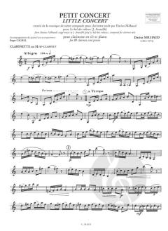 Petit Concert von Darius Milhaud für Klarinette und Klavier im Alle Noten Shop kaufen