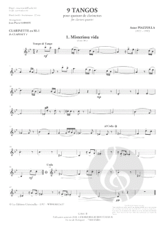9 Tangos von Astor Piazzolla 