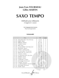 Saxo Tempo Vol. 1 von Gilles Martin 