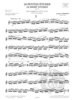 18 Petites Etudes Op. 41 von Joachim Andersen 