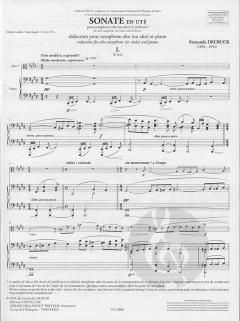 Sonate en Ut Diese von Fernande Decruck 