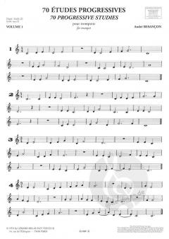 70 Etudes Progressives Vol. 1 von André Besançon 