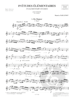 19 Etudes Elementaires von Maurice Faillenot 