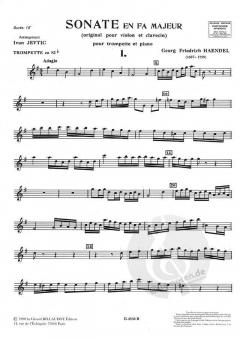 Sonate en Fa Majeur von Georg Friedrich Händel 