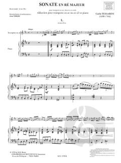 Sonate en Re Majeur von Carlo Tessarini 