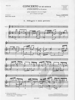 Concerto en ré Mineur Opus 9 No 2 von Tomaso Giovanni Albinoni 