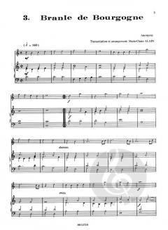 7 Danceries de la Renaissance Francaise von Claude Gervaise 