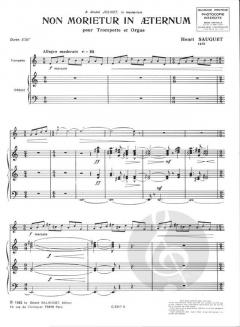 Non Morietur in Eaternum von Henri Sauguet 